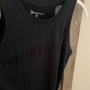 Orange theory blank tank top